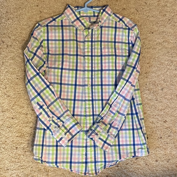 Boys Long Sleeve Plaid Shirts for Spring! There are 2 shirts in this listing! - Picture 2 of 4